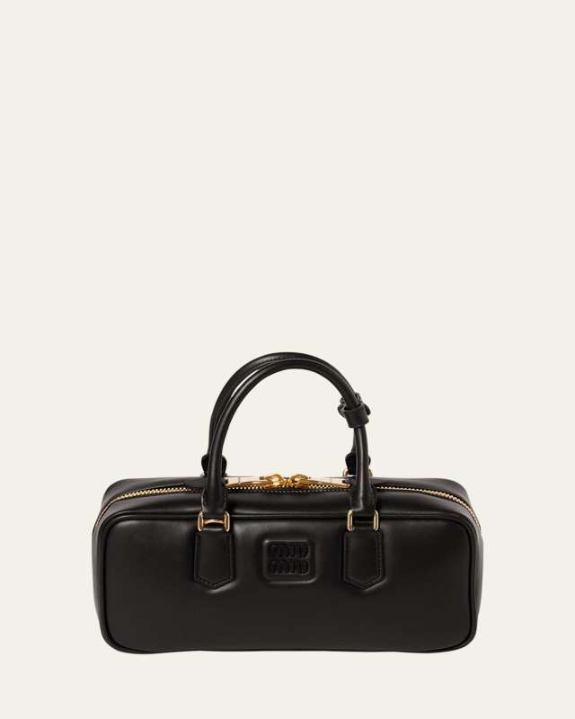 Arcadie Calf Leather Top-Handle Bag